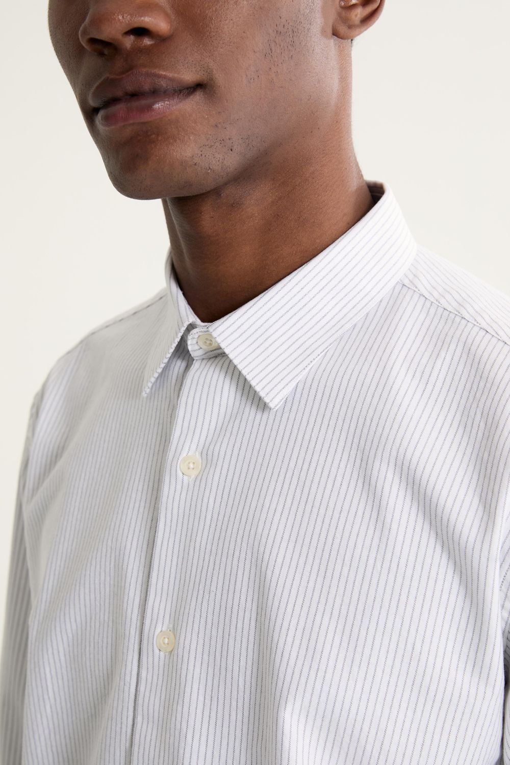 Camisa Manga Longa Oxford Listrado Flex