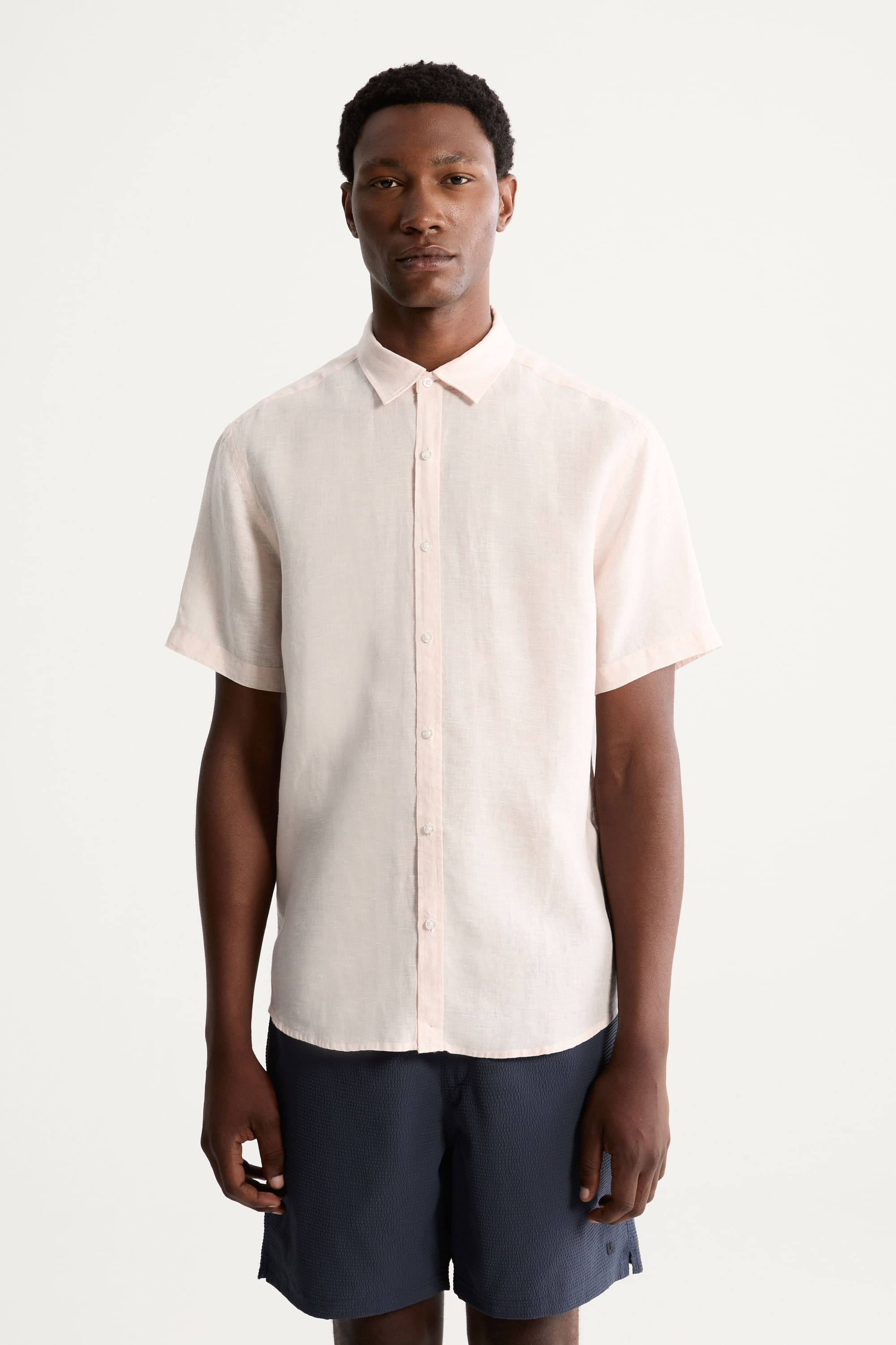 Camisa Manga Curta Puro Linho Estival — Foxton