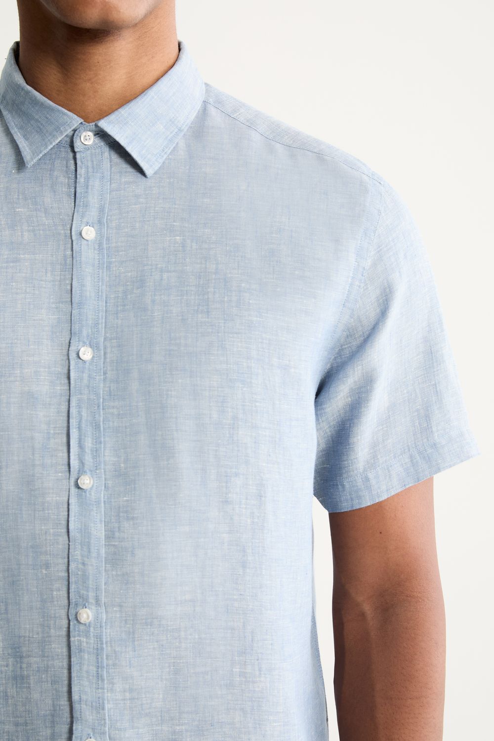 Camisa Manga Curta Puro Linho Estival