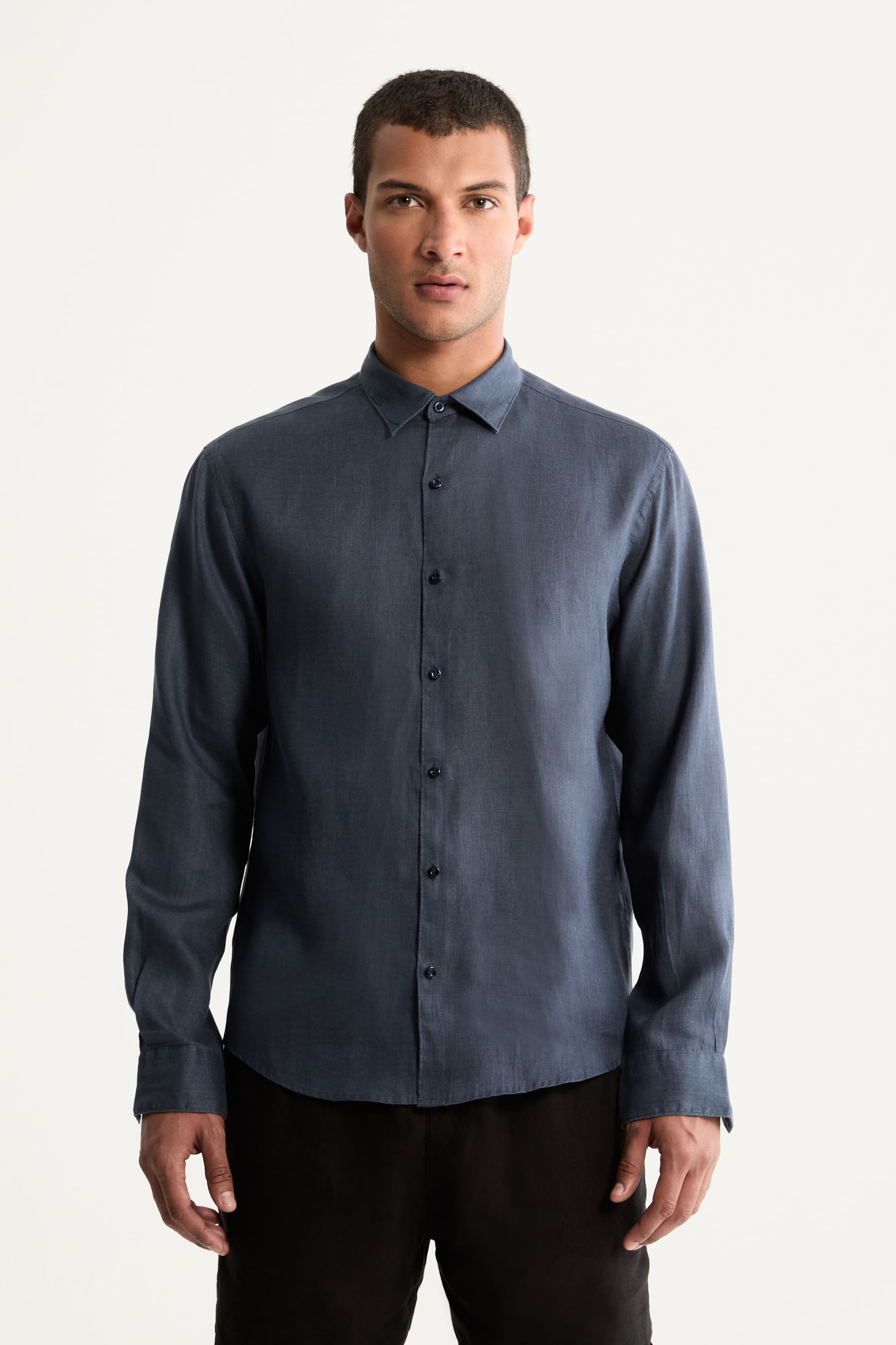 Camisa Manga Longa Linho Lumiar