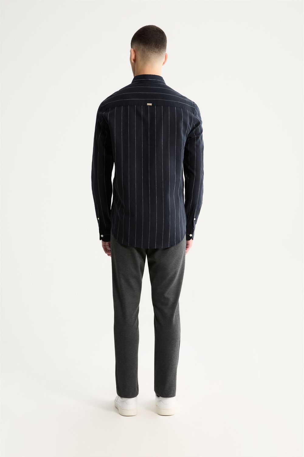 Camisa Manga Longa Linho Listra Maldivas