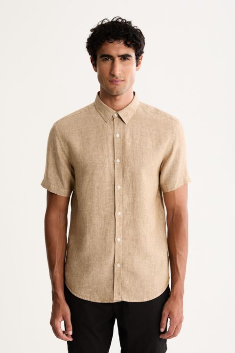 Camisa Manga Curta Puro Linho Estival — Foxton