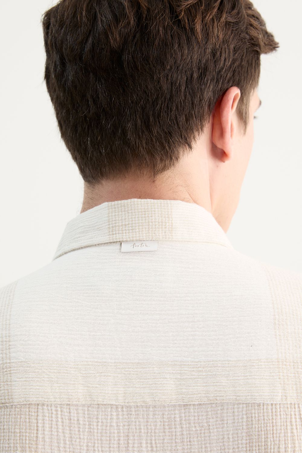 Camisa Manga Longa Linho Grid