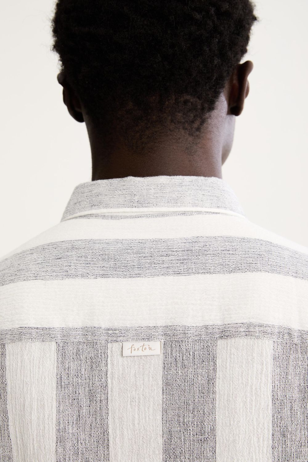 Camisa Manga Curta Linho Stripes