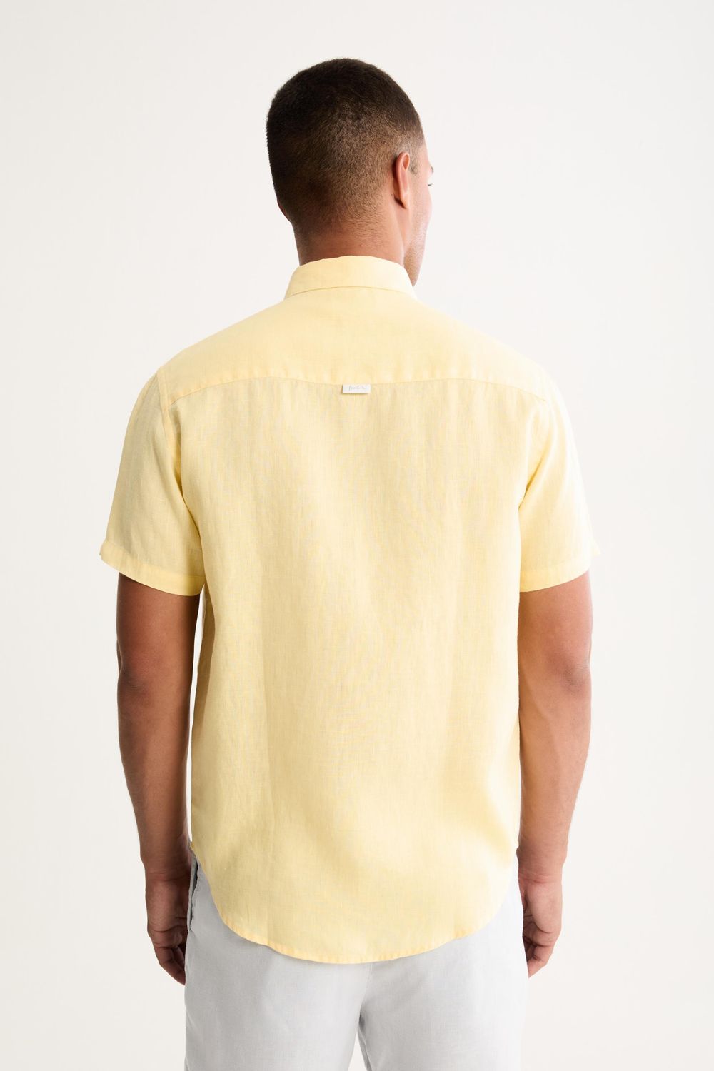 Camisa Manga Curta Puro Linho Lumiar