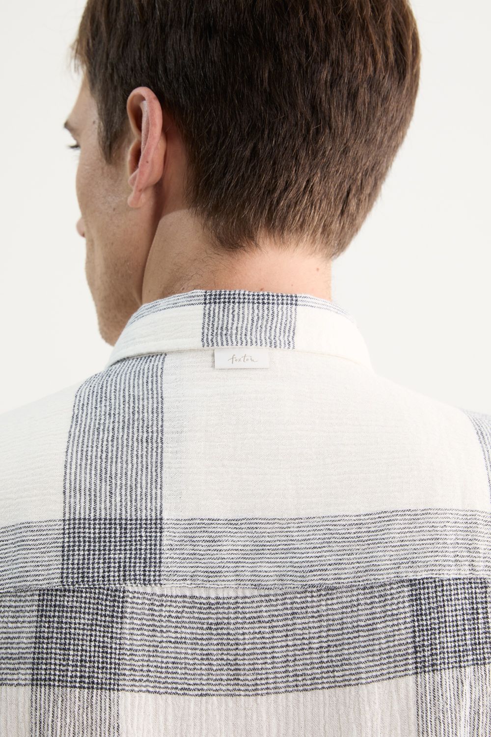 Camisa Manga Longa Linho Grid