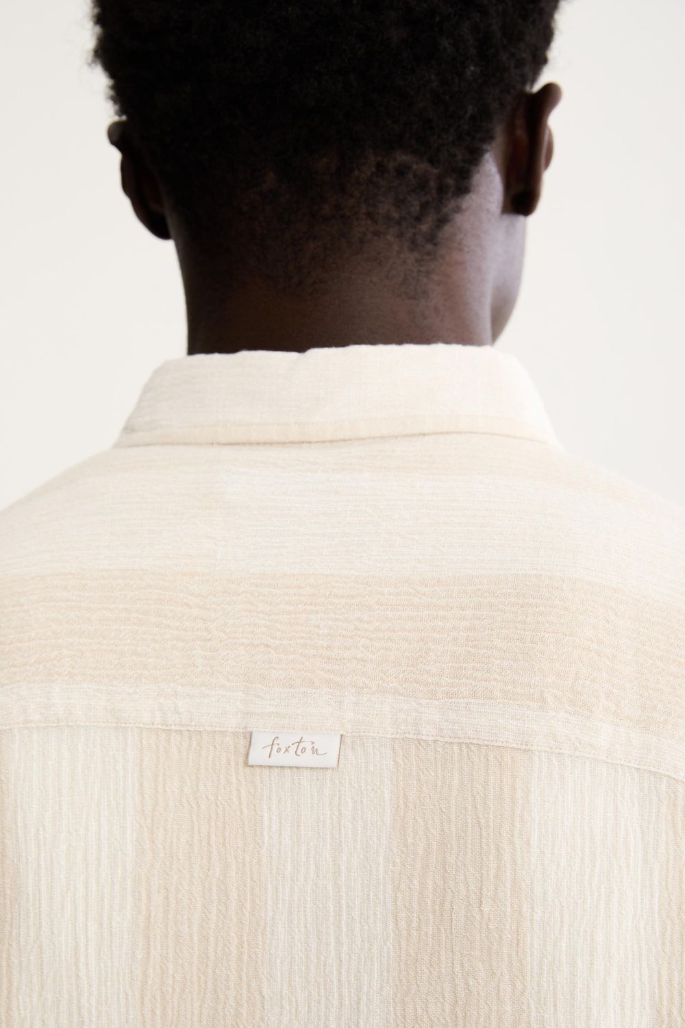 Camisa Manga Curta Linho Stripes
