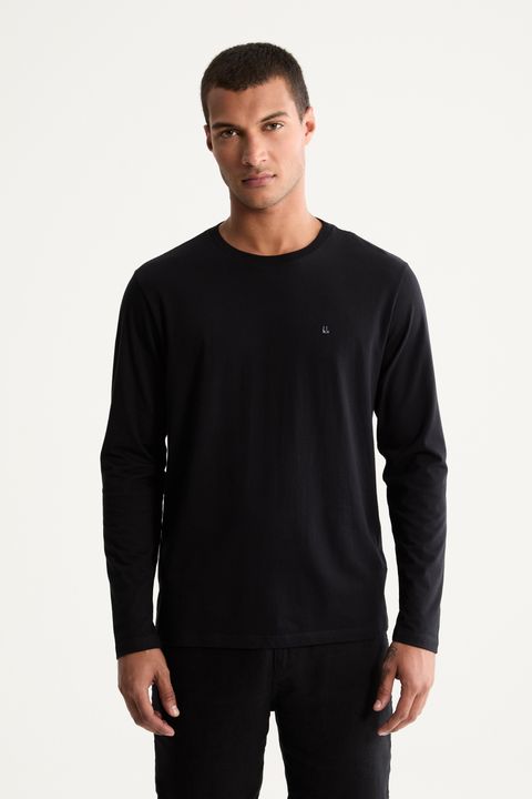 Camiseta Manga Longa Logo — Foxton