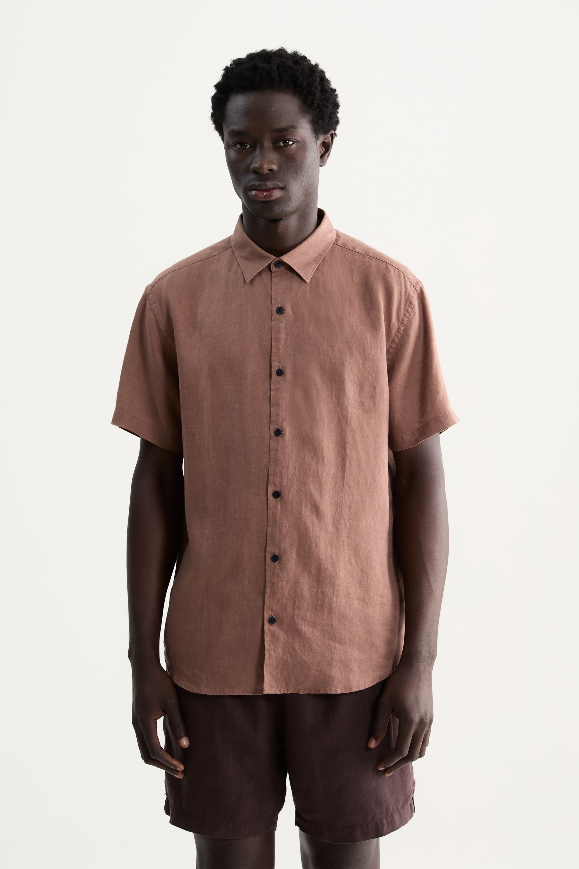 Camisa Manga Curta Puro Linho Lumiar — Foxton