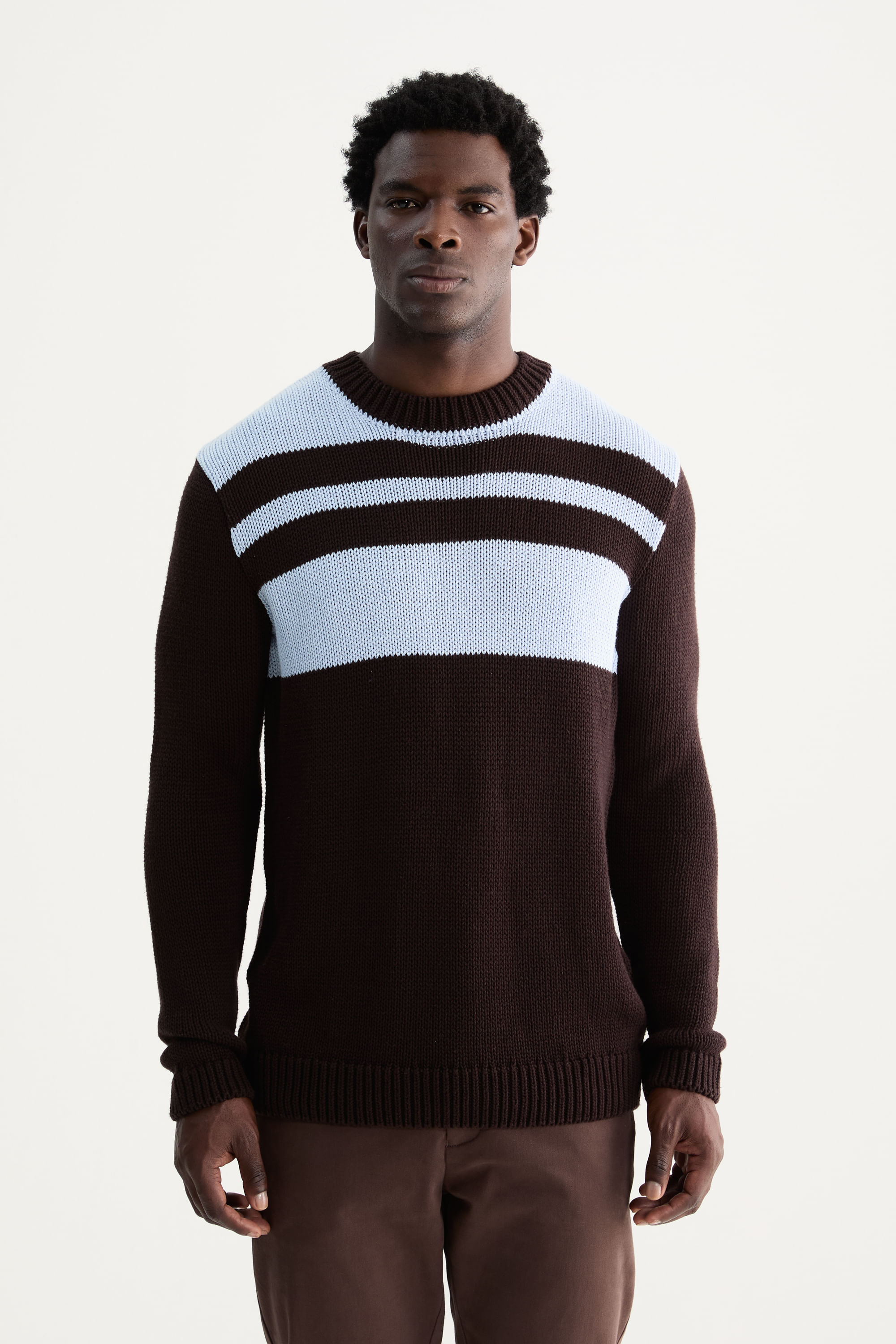 Casaco Tricot Listra Local — Foxton