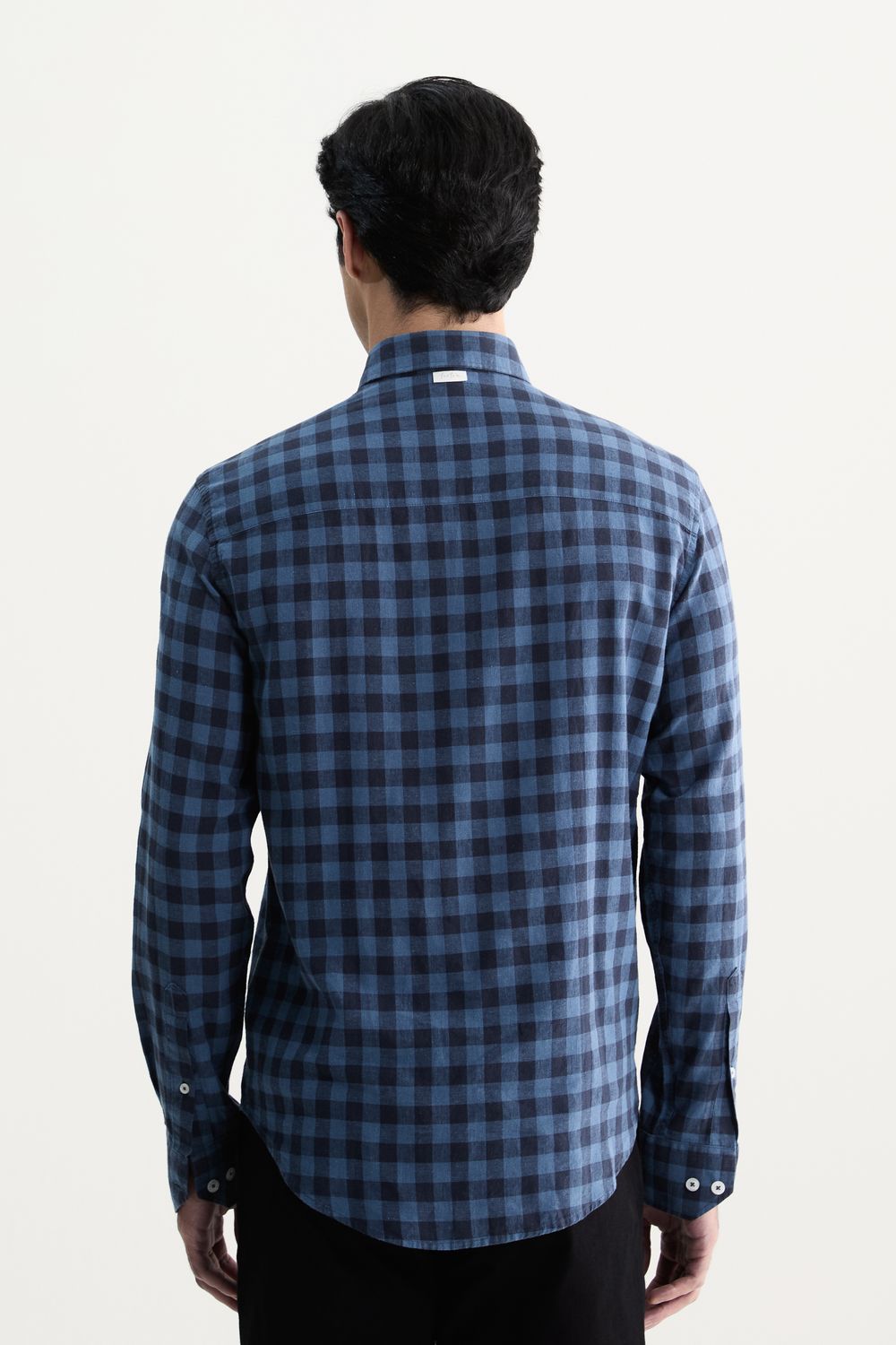 Camisa Manga Longa Linho Xadrez Pinheiros