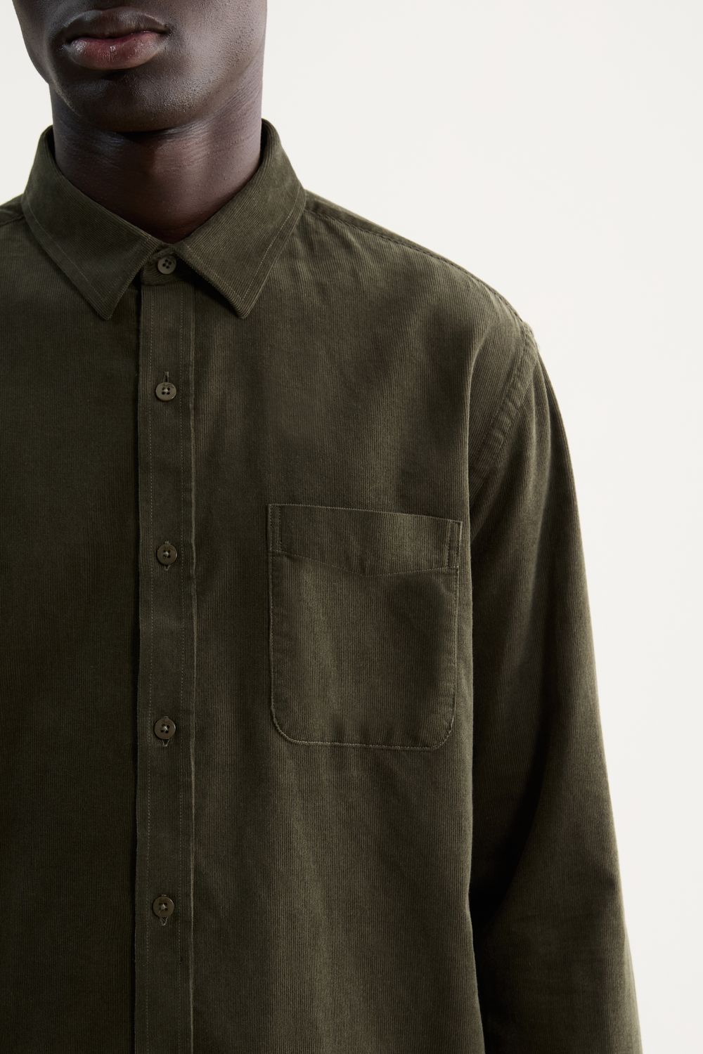 Camisa Manga Longa Veludo Lisa Basic