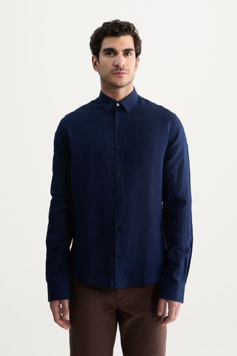 Camisa Manga Longa Indigo Foxton — Foxton