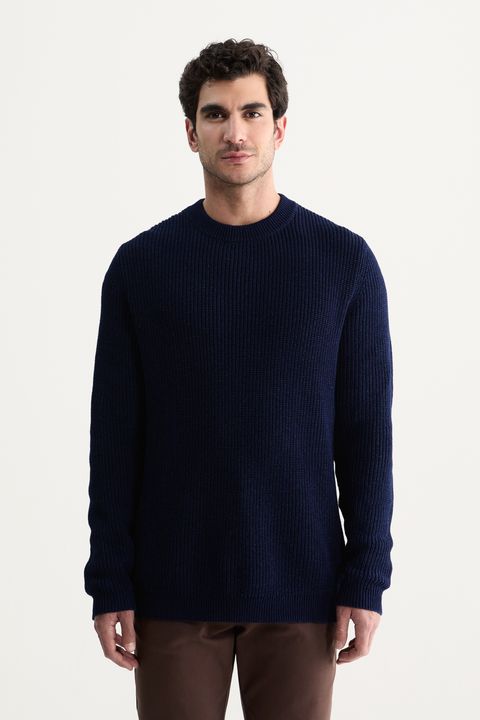 Casaco Tricot Indigo Winter — Foxton