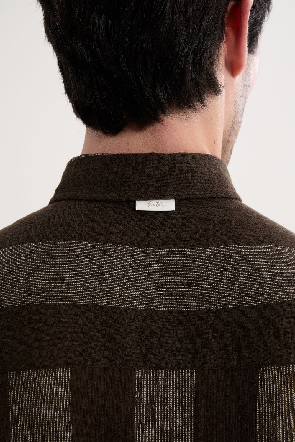 Camisa Manga Curta Linho Stripes