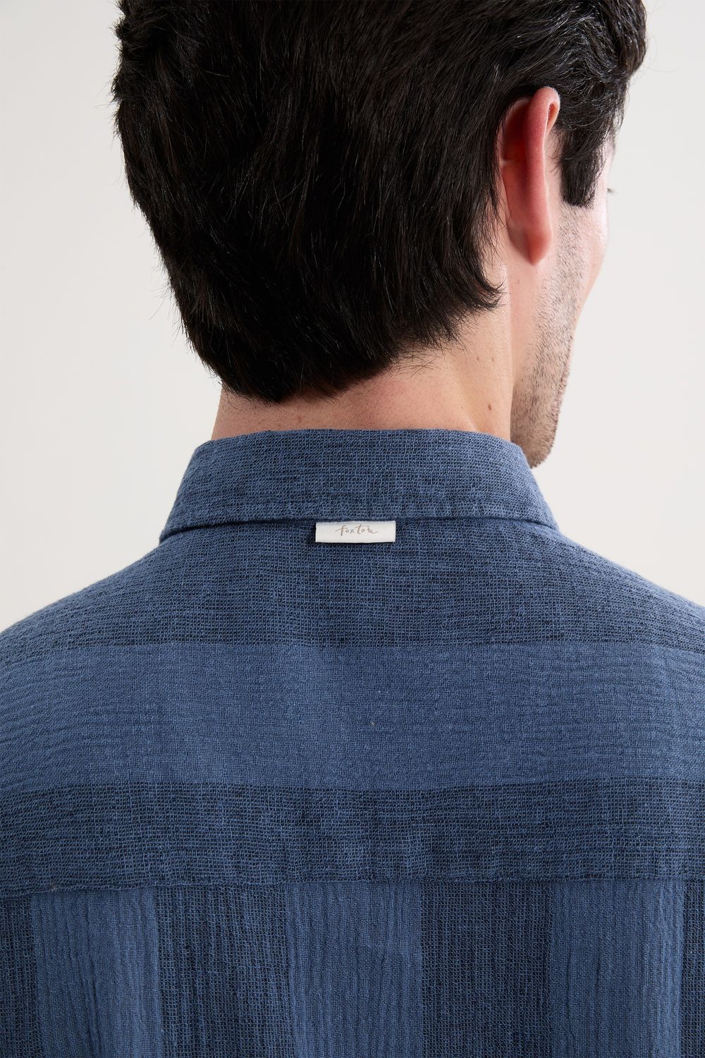 Camisa Manga Curta Linho Stripes